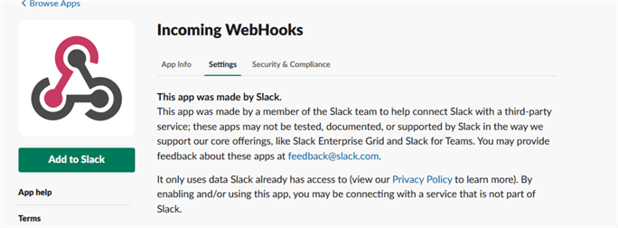 enable app webhooks