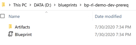 BPExportedArtifacts Exported blueprint and artifact json files.