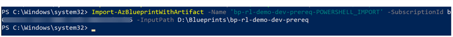ImportBP Script to import the blueprint.
