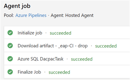 AgentJobSummary Image showing the Release agent job summary.
