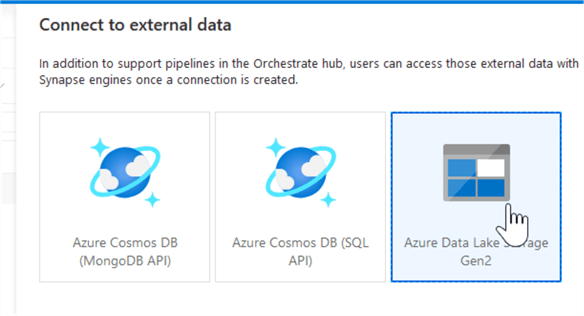 Azure Synapse Analytics connect to data