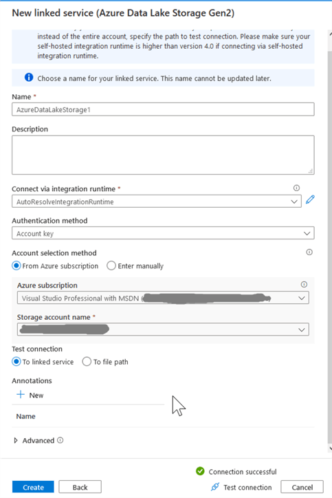 Azure Synapse Analytics connect to data