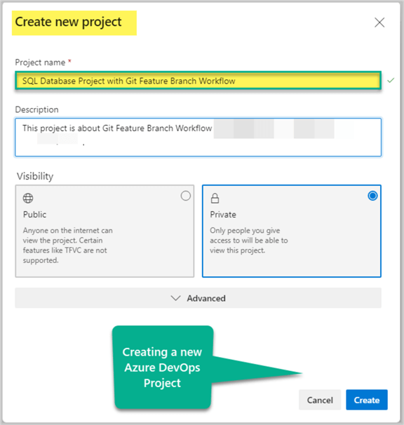 Creating Azure DevOps Project 