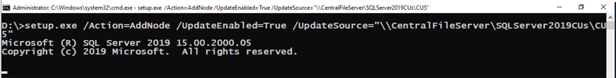 command line sql install