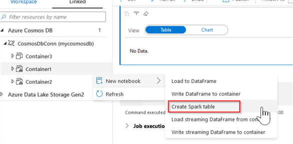 import spark table