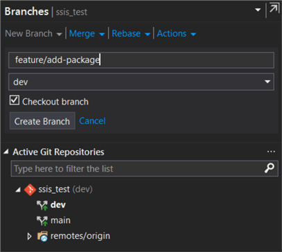 add branch to add new package