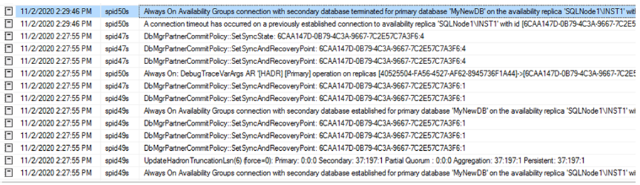 view the SQL Server logs