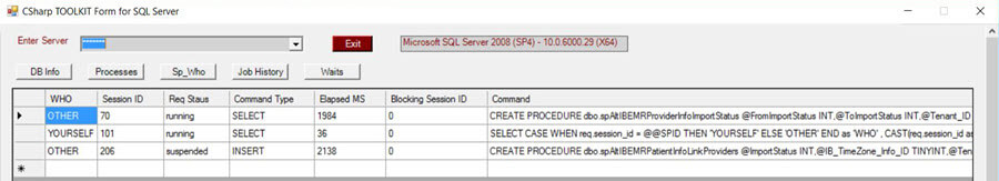 Current SQL Server Processes
