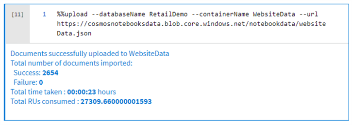 LoadSomeData Load data into CosmosDB