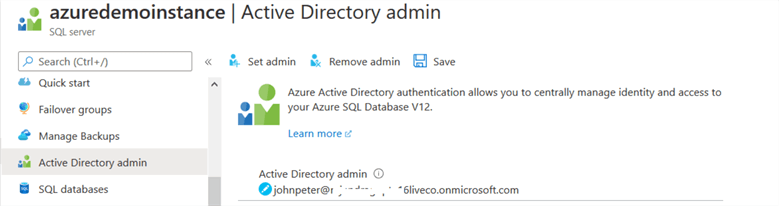 azure active directory admin