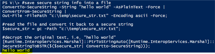  SecureString decryption from a file