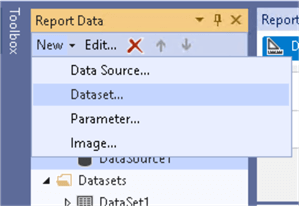 Adding a Dataset to the report