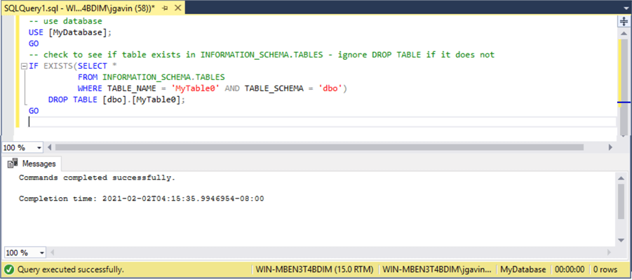 Sql Server Drop Table If Exists Examples, How Does Drop Table Work Sql