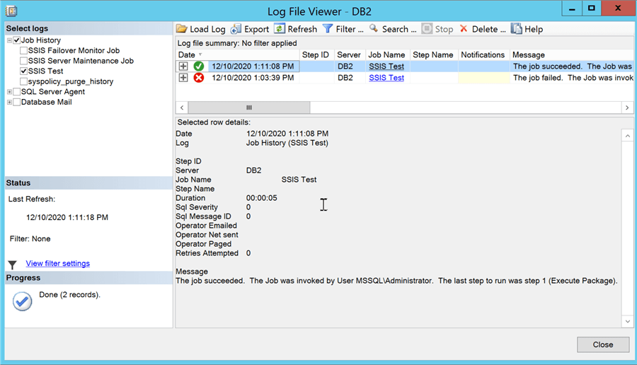 log file viewer