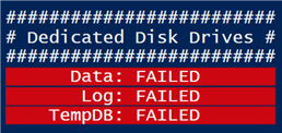 Dedicated Disk Drives