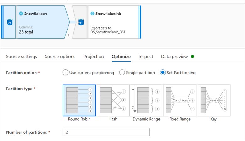 MDFSnowOptions2 MDF allow partition options for Snow data