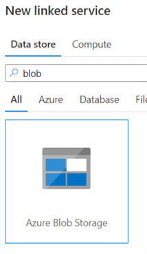 azure blob storage linked service
