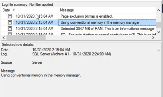 check lock pages in memory setting