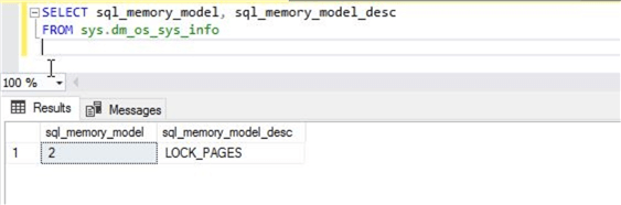 check lock pages in memory setting
