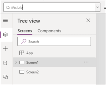 Screen OnVisible