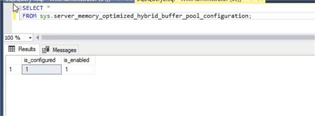 hybrid buffer pool status
