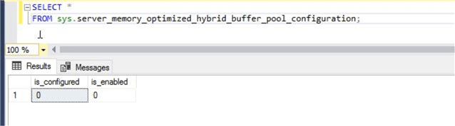 check hybrid buffer pool status