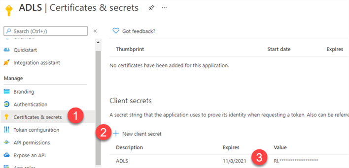 GenerateSecret Generate a new secret for the newly registered App