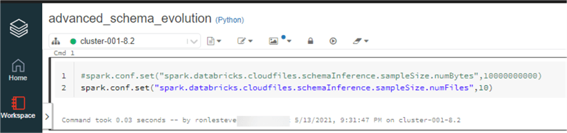 CloudFilesConfig Set the cloudfiles config in notebook