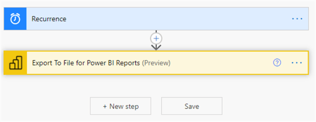 Complete Recurrence and Export To File for Power BI Reports flows 