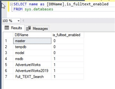 Enable And Disable Full Text Search For Sql Server Databases