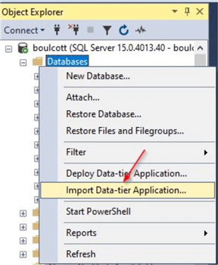 import data tier application