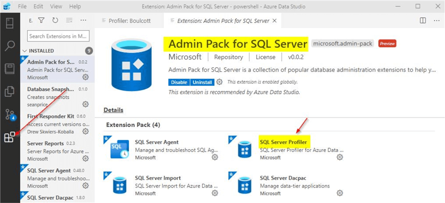 admin pack for sql server