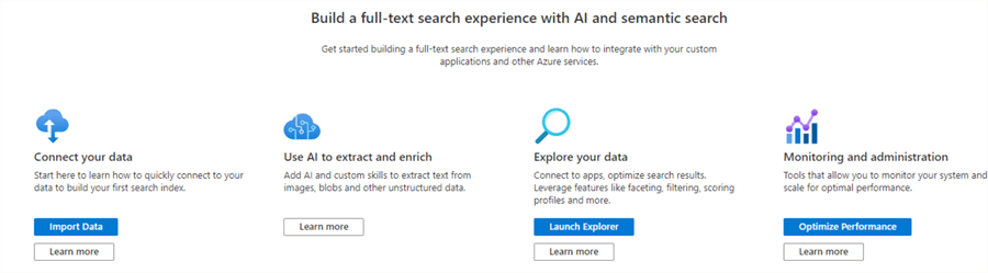 Azure Cognitive Search build full text search