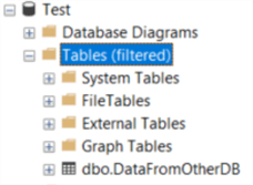 data dumped into another DB