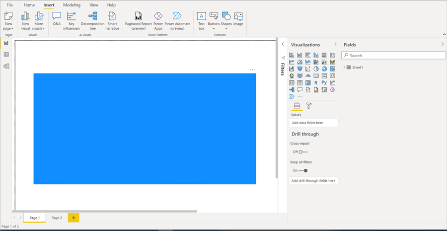 Taking a rectangle shape into canvas