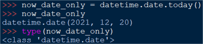 datetime example - today