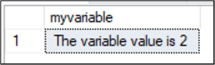 t-sql variable with smallint