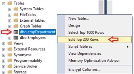 add data to table