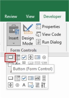 Button in Excel