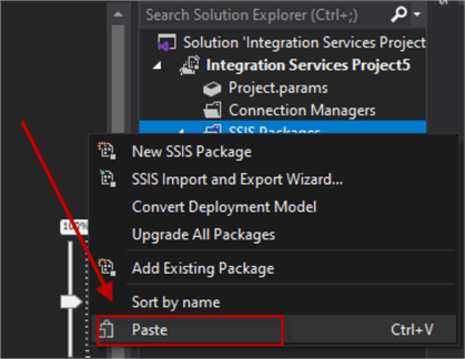ssis copy package