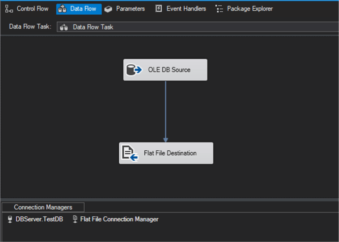 ssis package data flow