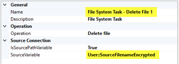 ssis file system task settings