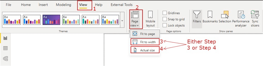 How to configure page view to a desired vertical orientation.