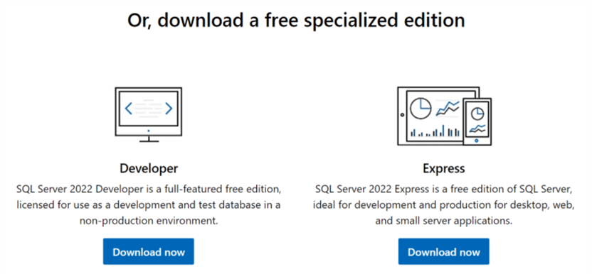 Free SQL Server editions
