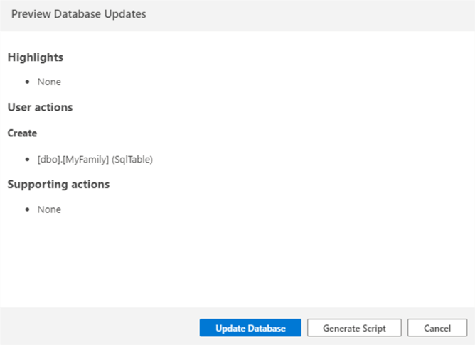 Preview Database Updates