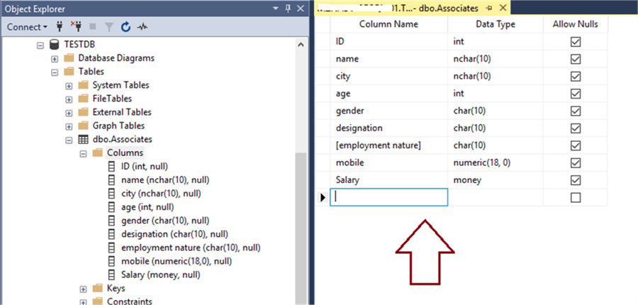 Add column-typing name, type and allow nulls