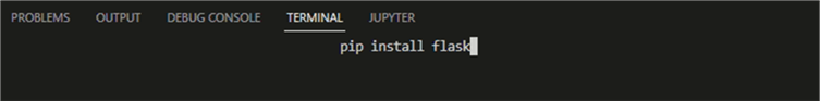 Install flask