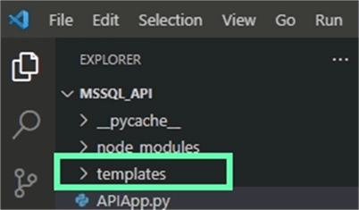 Create templates folder