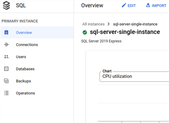 Cloud SQL instance-post creation