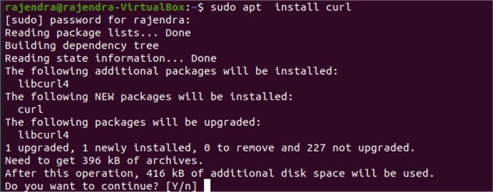 Install curl